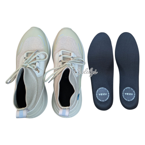 Vessi Stormburst Womens 8 Boreal Green High Top Waterproof Knit Sneaker Boot - Picture 9 of 12